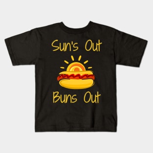 Sun's Out Buns Out BBQ Time Kids T-Shirt